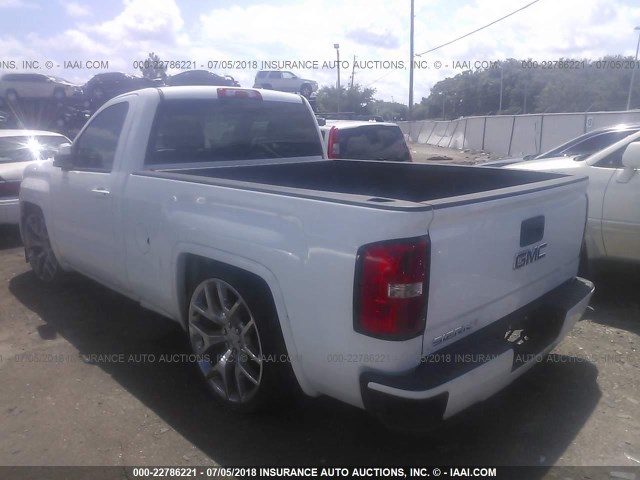 1GTN1TEH5EZ150563 - 2014 GMC SIERRA C1500 WHITE photo 3