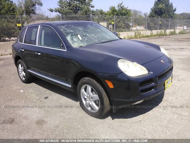 WP1AB29P64LA66100 - 2004 PORSCHE CAYENNE S BLUE photo 1