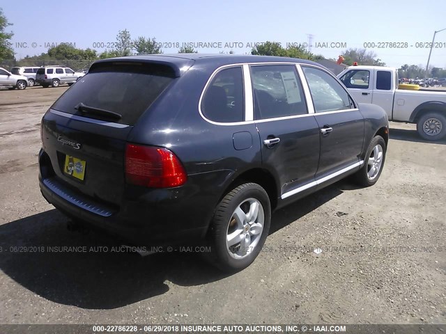 WP1AB29P64LA66100 - 2004 PORSCHE CAYENNE BLUE photo 4
