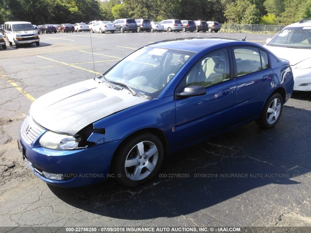 1G8AL55FX6Z150847 - 2006 SATURN ION LEVEL 3 BLUE photo 2