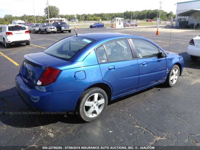 1G8AL55FX6Z150847 - 2006 SATURN ION LEVEL 3 BLUE photo 4