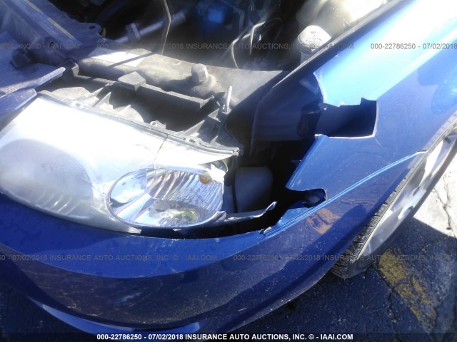 1G8AL55FX6Z150847 - 2006 SATURN ION LEVEL 3 BLUE photo 6