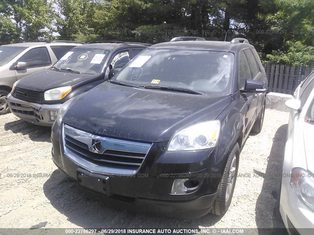 5GZEV23728J195552 - 2008 SATURN OUTLOOK XR BLACK photo 2