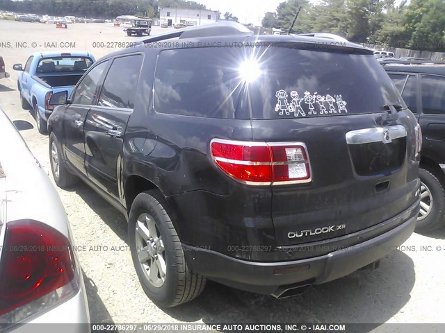 5GZEV23728J195552 - 2008 SATURN OUTLOOK XR შავი ფოტო 3