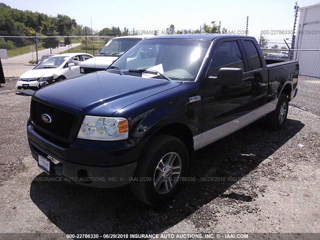 1FTPX14526NA70357 - 2006 FORD F150 Niebieski zdjęcie 2