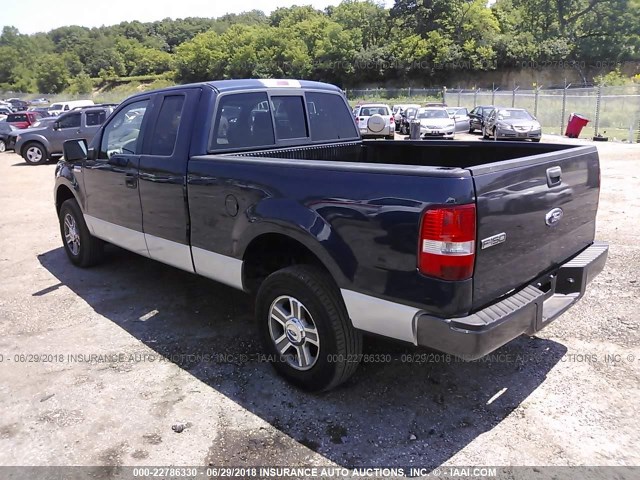1FTPX14526NA70357 - 2006 FORD F150 Niebieski zdjęcie 3