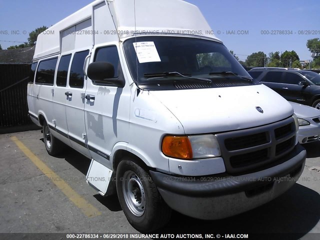 2B7LB31ZX2K135381 - 2002 DODGE RAM VAN B3500 WHITE photo 1