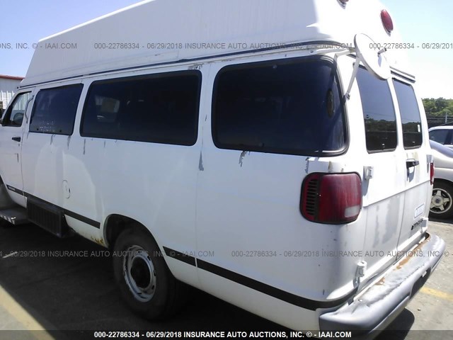 2B7LB31ZX2K135381 - 2002 DODGE RAM VAN B3500 WHITE photo 3