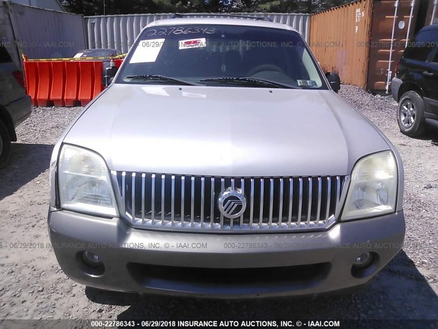 4M2ZU86E74ZJ41494 - 2004 MERCURY MOUNTAINEER  SILVER photo 6