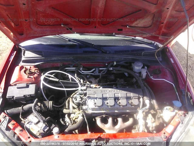 1HGEM21185L021196 - 2005 HONDA CIVIC DX VP RED photo 10