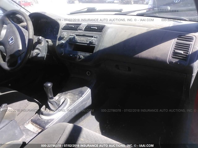 1HGEM21185L021196 - 2005 HONDA CIVIC DX VP RED photo 5