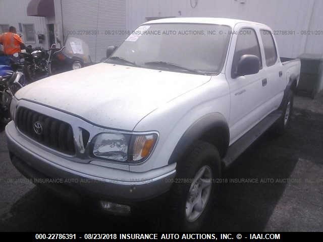 5TEGN92N43Z282905 - 2003 TOYOTA TACOMA DOUBLE CAB PRERUNNER SILVER photo 2