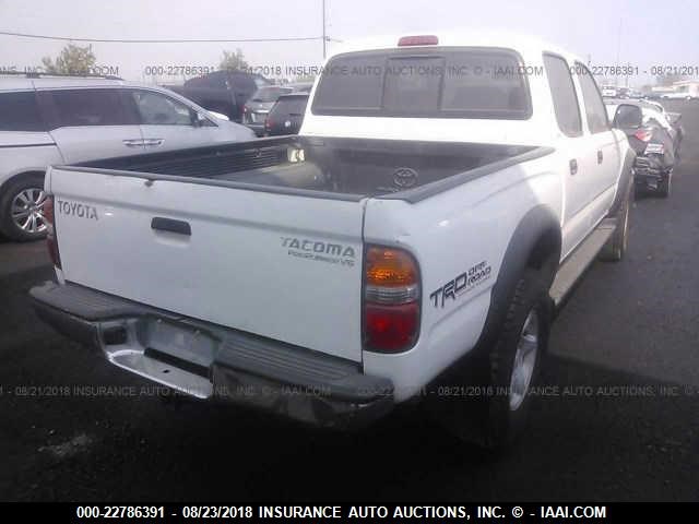 5TEGN92N43Z282905 - 2003 TOYOTA TACOMA DOUBLE CAB PRERUNNER SILVER photo 4
