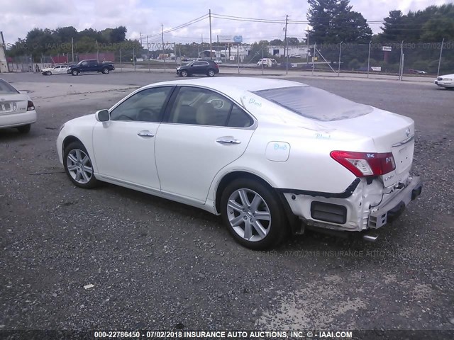 JTHBJ46G192324365 - 2009 LEXUS ES 350 WHITE photo 3