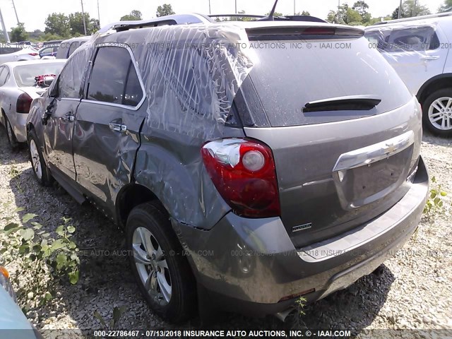 2GNFLFE57C6160128 - 2012 CHEVROLET EQUINOX LTZ BROWN photo 3