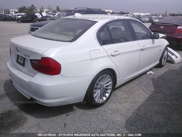 WBAPM5G53BNM68955 - 2011 BMW 335 I WHITE photo 4