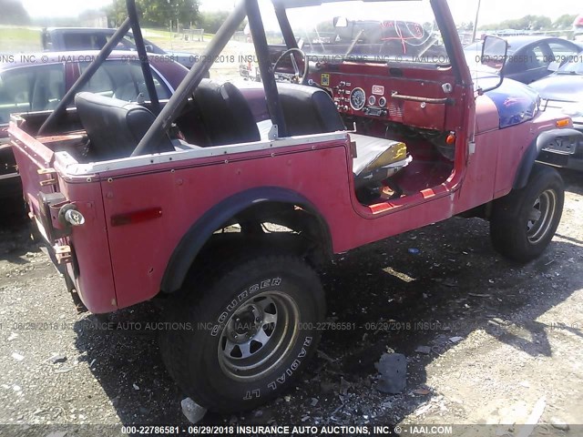 J7F93EA049630 - 1977 JEEP CJ-7 BROWN photo 4