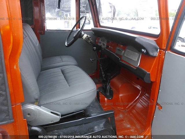 FJ40121467 - 1972 TOYOTA LAND CRUISER FJ40 ORANGE photo 5