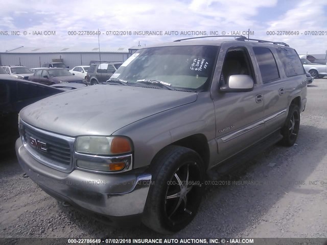 3GKEC16T5YG121865 - 2000 GMC YUKON XL C1500 BEIGE photo 2