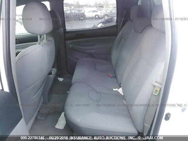 3TMJU62N65M003977 - 2005 TOYOTA TACOMA DOUBLE CAB PRERUNNER WHITE photo 8