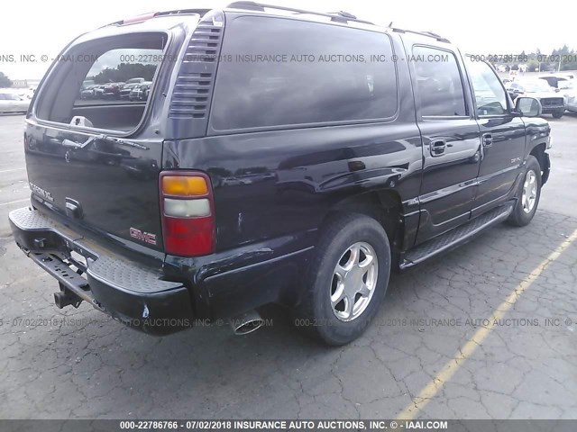 1GKFK66U21J296480 - 2001 GMC DENALI XL K1500 BLACK photo 4