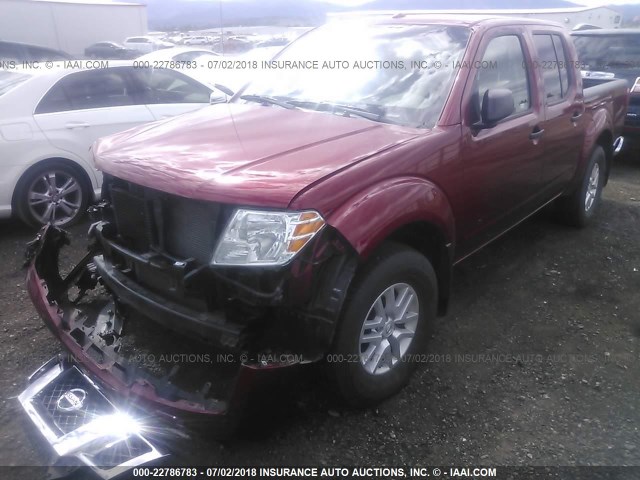 1N6AD0EV7HN746714 - 2017 NISSAN FRONTIER S/SV/SL/PRO-4X MAROON photo 2