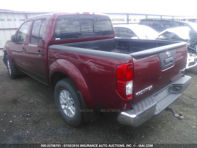 1N6AD0EV7HN746714 - 2017 NISSAN FRONTIER S/SV/SL/PRO-4X MAROON photo 3