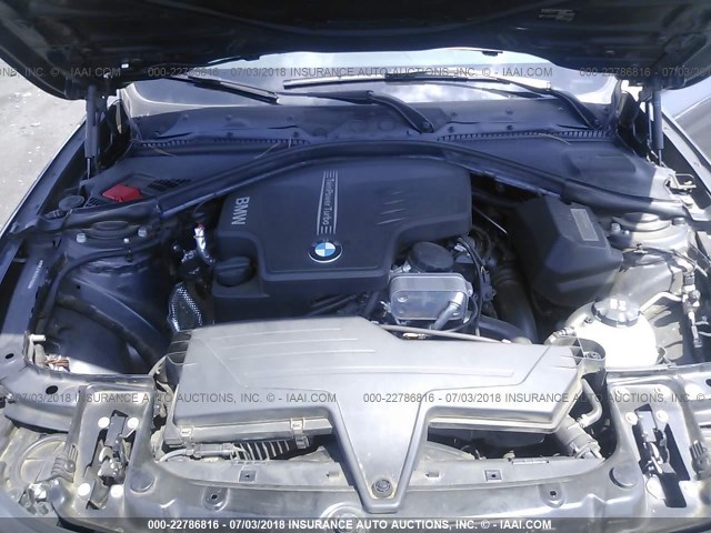 WBA3C1C57EK115608 - 2014 BMW 328 I SULEV GRAY photo 10