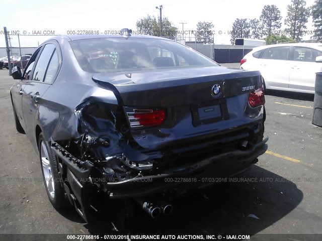 WBA3C1C57EK115608 - 2014 BMW 328 I SULEV GRAY photo 6