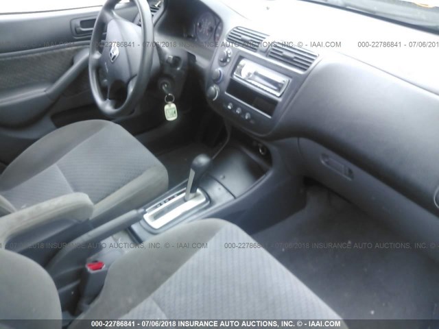 2HGES16325H556922 - 2005 HONDA CIVIC DX VP ნაცრისფერი ფოტო 5