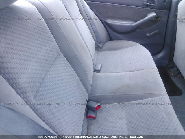 2HGES16325H556922 - 2005 HONDA CIVIC DX VP ნაცრისფერი ფოტო 8