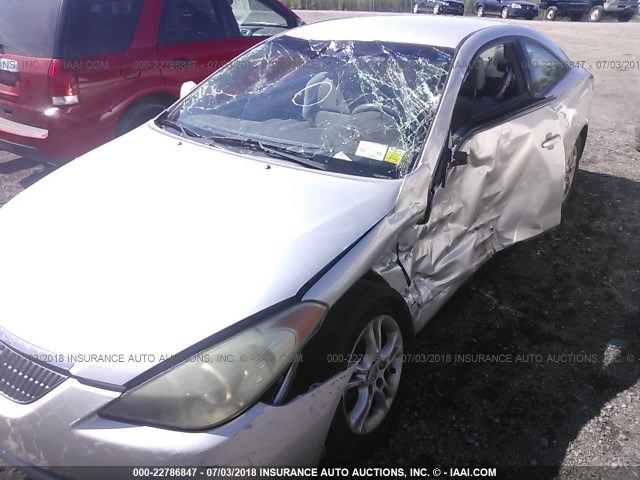 4T1CE38P04U801569 - 2004 TOYOTA CAMRY SOLARA SE/SLE ვერცხლისფერი ფოტო 6