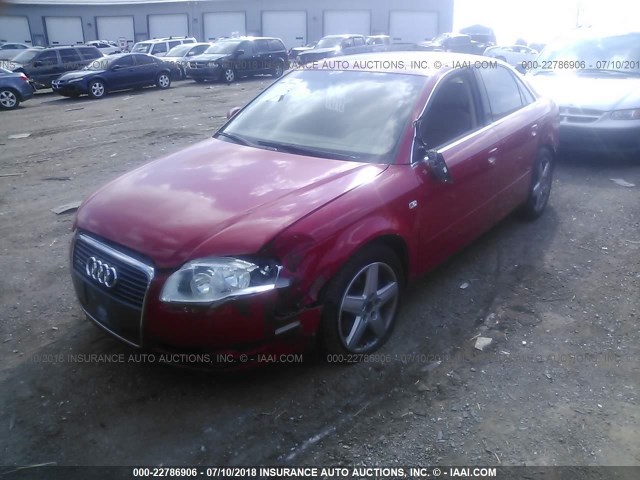 WAUDF78E35A551093 - 2005 AUDI A4 2.0T QUATTRO RED photo 2