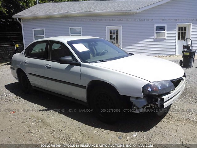 2G1WF52E349256281 - 2004 CHEVROLET IMPALA SILVER photo 1