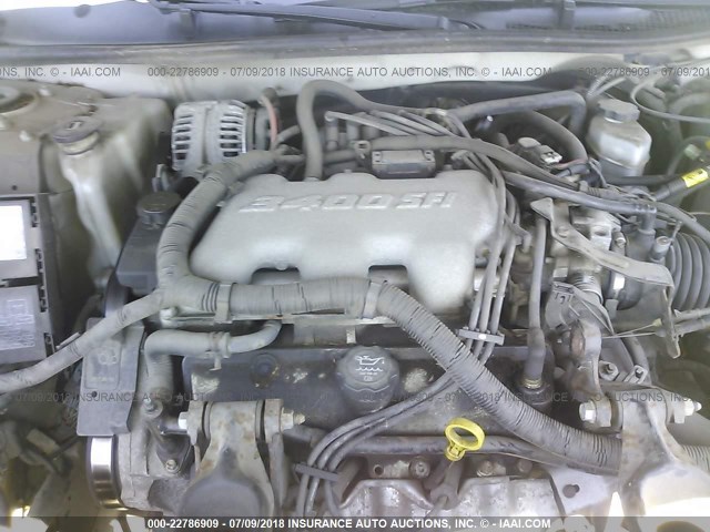 2G1WF52E349256281 - 2004 CHEVROLET IMPALA SILVER photo 10