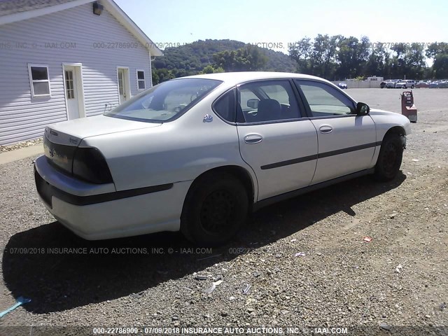 2G1WF52E349256281 - 2004 CHEVROLET IMPALA SILVER photo 4