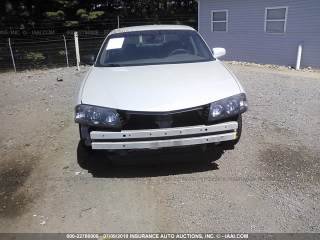 2G1WF52E349256281 - 2004 CHEVROLET IMPALA SILVER photo 6