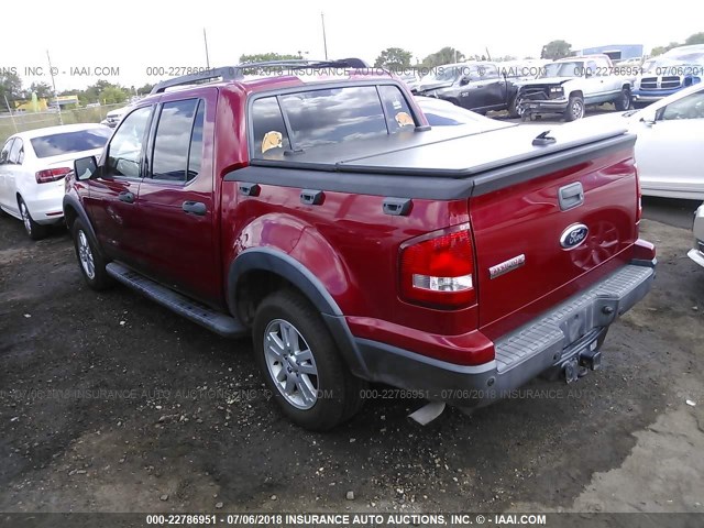 1FMEU3BE4AUA09293 - 2010 FORD EXPLORER SPORT TR XLT BURGUNDY photo 3