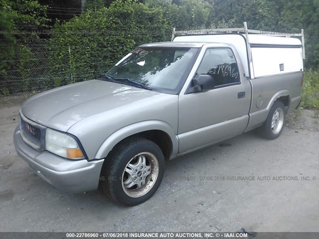 1GTCS14H038149821 - 2003 GMC SONOMA TAN photo 2