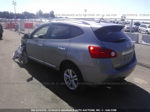 JN8AS5MT9CW250360 - 2012 NISSAN ROGUE S/SV SILVER photo 3