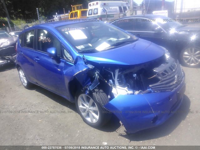 3N1CE2CP9FL441367 - 2015 NISSAN VERSA NOTE S/S PLUS/SV/SL/SR BLUE photo 1