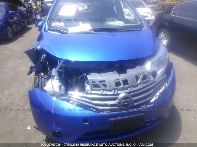 3N1CE2CP9FL441367 - 2015 NISSAN VERSA NOTE S/S PLUS/SV/SL/SR BLUE photo 6