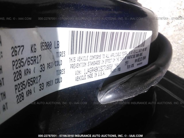 1J4GR48K15C716830 - 2005 JEEP GRAND CHEROKEE LAREDO/COLUMBIA/FREEDOM 蓝色 照片 9