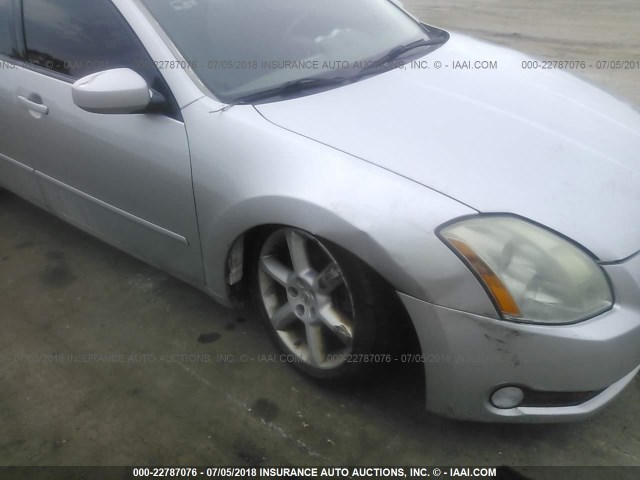 1N4BA41E04C889223 - 2004 NISSAN MAXIMA SE/SL SILVER photo 6