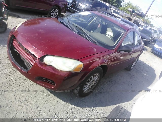 1C3EL56RX6N113891 - 2006 CHRYSLER SEBRING TOURING RED photo 2