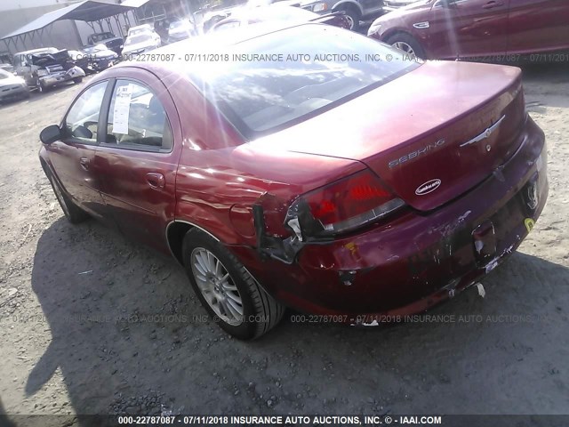 1C3EL56RX6N113891 - 2006 CHRYSLER SEBRING TOURING RED photo 3