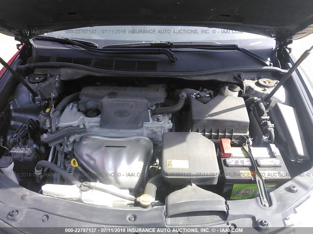 4T1BF1FK9CU579889 - 2012 TOYOTA CAMRY SE/LE/XLE GRAY photo 10