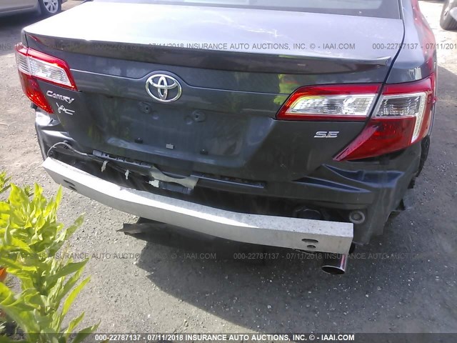 4T1BF1FK9CU579889 - 2012 TOYOTA CAMRY SE/LE/XLE GRAY photo 6
