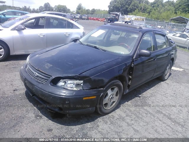 1G1NE52J42M519258 - 2002 CHEVROLET MALIBU LS BLACK photo 2