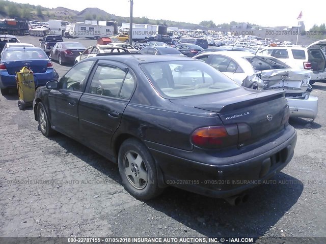1G1NE52J42M519258 - 2002 CHEVROLET MALIBU LS BLACK photo 3